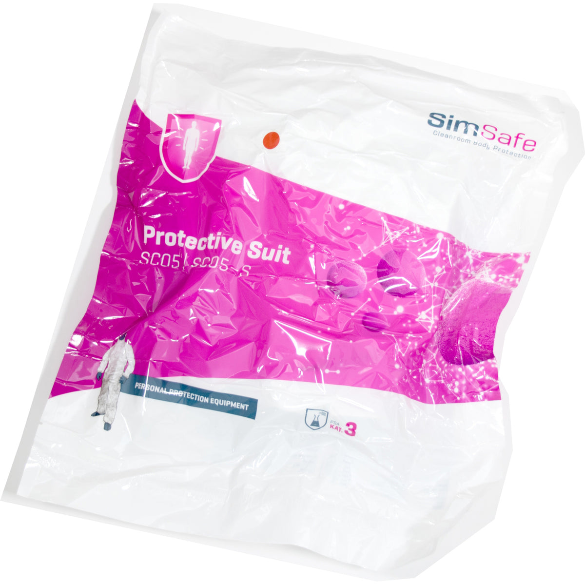 Overall SimSafe SC05-S | steril, ISO 5, weiss, Kapuze