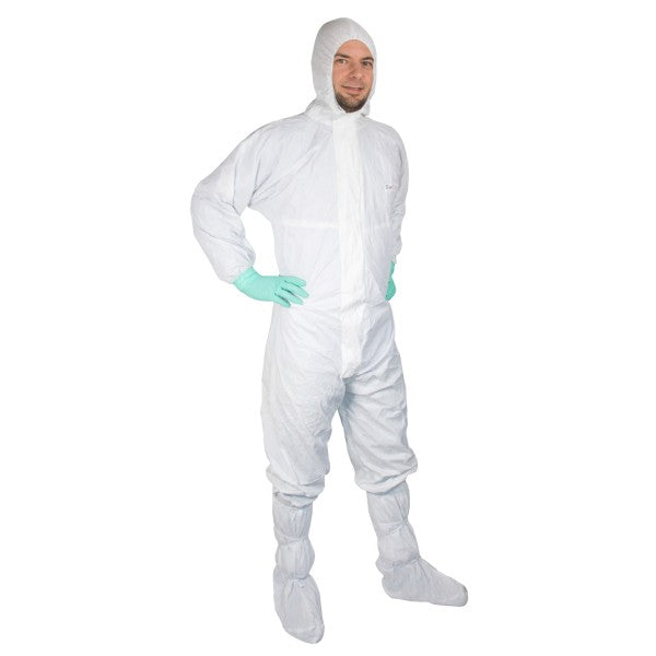 Overall SimSafe SC05 | ISO 5, weiss, Kapuze