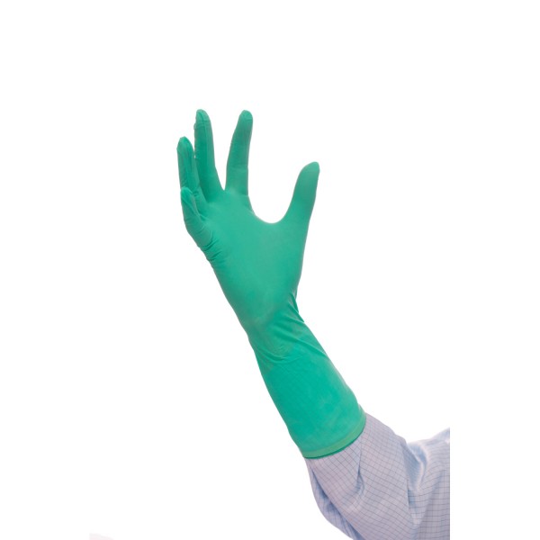 Reinraum-Handschuh BioClean Emerald | steril, ISO 4, Nitril, 300 mm