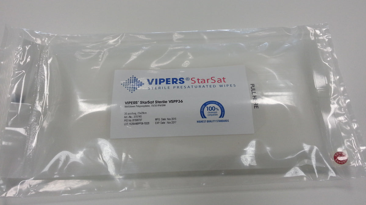 RR-Tuch Vipers Starsat VSPP36 steril | Meltdowm Polypropylen, ISO 5, 23 x 28 cm