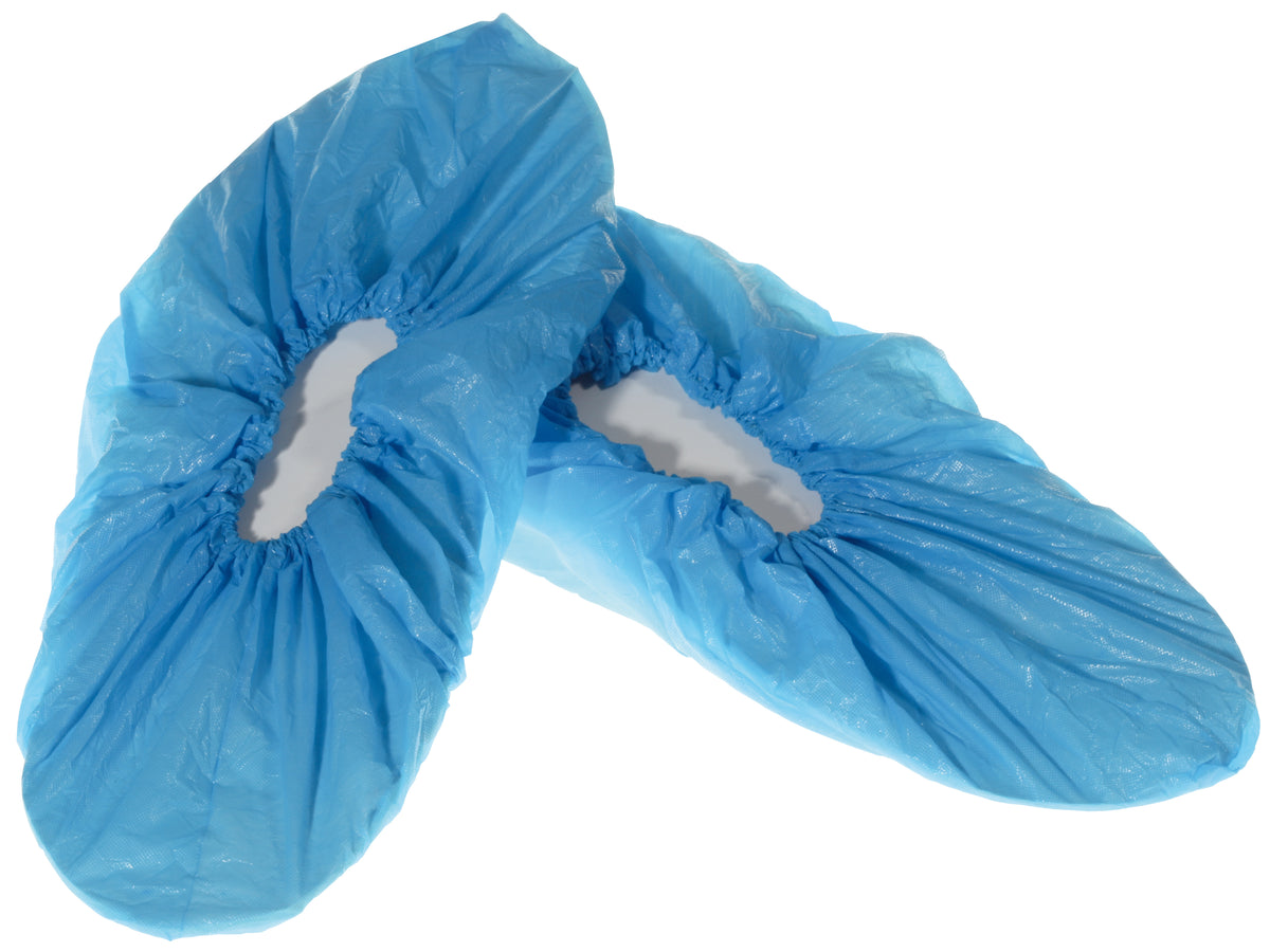 Überschuhe leichte Qualität blau | Polyethylen, 15 x 41 cm