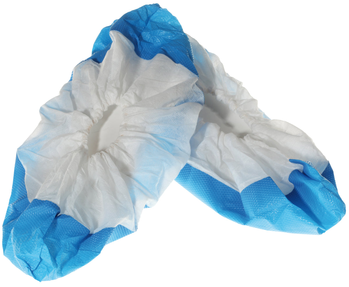 Überschuhe weiss/blau | Polypropylen/Polyethylen, 41 x 15 cm