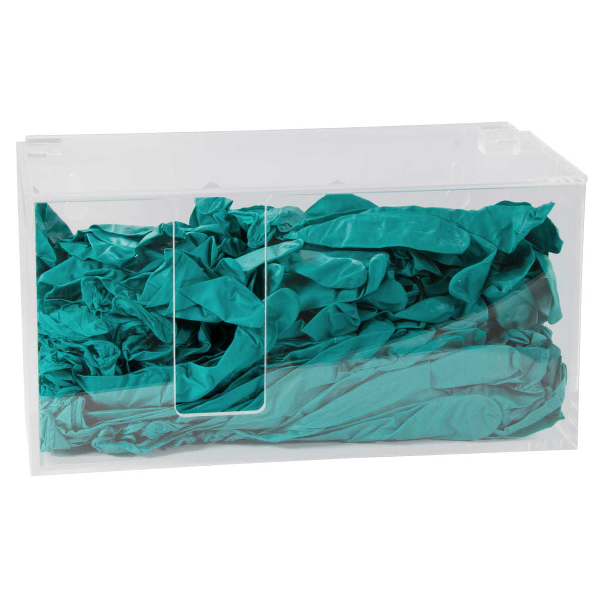 Acrylglas-Spenderbox für Einweghands. | mit Deckel, 30 x 15 x 15 cm
