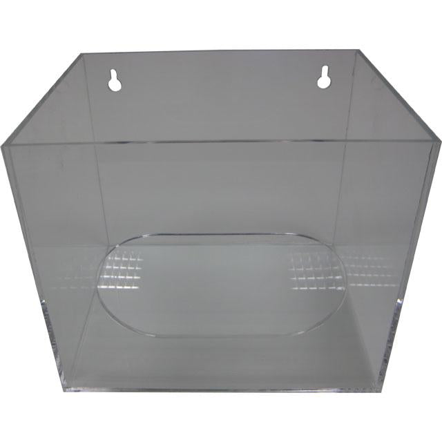 Universal-Spenderbox aus Acrylglas | mit ovalem Eingriffsloch