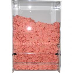 Acrylglas-Spenderbox für Fingerlinge | Klappdeckel | 25 x 12 x 37 cm